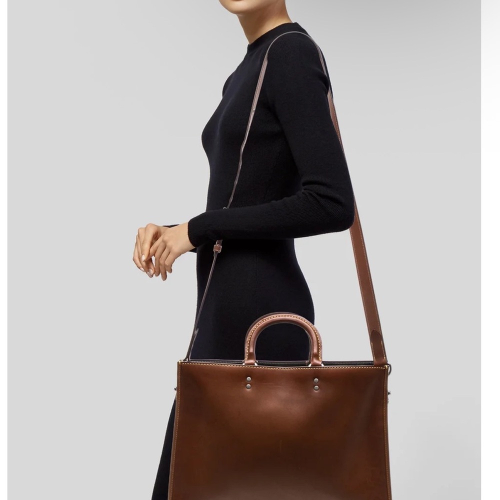 Coach Rogue Brief in Brown Glove-tanned Leather NWT - Picture 7 of 7